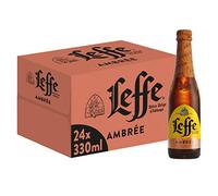 (TG. 7.92) Leffe Ambree Birra, Bottiglia - Pacco da 24 x 330 ml - NUOVO