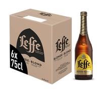 (TG. 4.5) Leffe Blonde, Birra Bottiglia - Pacco da 6x75cl - NUOVO