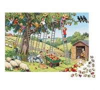 L'effetto domino della scala del frutteto Puzzle in Legno Impermeabile DIY Puzzles Da 1000 Pezzi Per Adulti Sfidanti E Rompicapo Per Decorazioni Domestiche