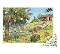 L'effetto domino della scala del frutteto Puzzle in Legno Impermeabile DIY Puzzles Da 1000 Pezzi Per Adulti Sfidanti E Rompicapo Per Decorazioni Domestiche
