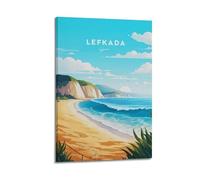 Lefkada Grecia, poster vintage su tela, decorazione artistica da parete, stampa fotografica, decorazione moderna per la casa, 40 x 60 cm