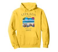 Lefkada Grecia Vacanze Abiti Donna Souvenir Isola Greca Felpa con Cappuccio