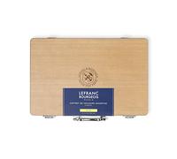COLORE AD OLIO FINE COLORI LEFRANC&BOURGEOIS CASSETTA LEGNO 10 TUBI COLORI