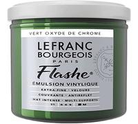 Lefranc Bourgeois 300498 Flashe, vernice acrilica, verde ossido di cromo, 125 ml