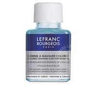 Lefranc Bourgeois 301156 - Gomma per mascheratura, sfoderabile liquido, colore blu, rimovibile per acquerelli, guazzo, inchiostro - Drawing Gum bottiglia da 75 ml
