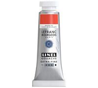 Lefranc Bourgeois 301169 Linel Gouache - Acquerelli extra fini e lisci con massima intensità di colore, luminosità per un'applicazione senza striature, tubo da 14 ml - Rosso Di Cadmio Scarlato