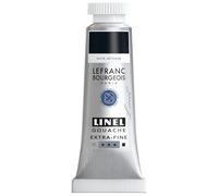 Lefranc Bourgeois 301227 Linel Gouache - Acquerelli extra fini e lisci con massima intensità di colore, luminosità per un'applicazione senza striature, tubo da 14 ml - Nero Profondo