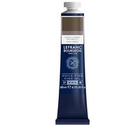 Lefranc Bourgeois 301849 Pittura a olio pregiata di ottima qualità, resistente alla luce e di consistenza uniforme, tubo da 200 ml, ideale per telai, tele, tavole da pittura - Terra D'Ombra Grezza