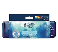 Lefranc Bourgeois Acquarello Fine Set 24 Mezzi Godet, Pennello E Tavolozza