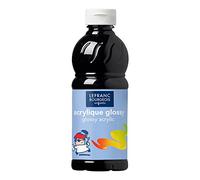 Lefranc & Bourgeois Glossy Acrilico Brillante Flacone Da 500 Ml. - Nero
