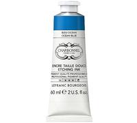 Lefranc Bourgeois Charbonnel, colori per stampa in rame, altamente pigmentati, eccellente resistenza alla luce, vegano, colori vivaci, resistente all'invecchiamento, tubo da 60 ml, blu oceano