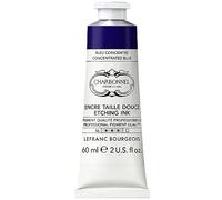 Lefranc Bourgeois Charbonnel, colori per stampa in rame, altamente pigmentati, eccellente resistenza alla luce, vegano, colori vivaci, resistente all'invecchiamento, tubo da 60 ml, blu concentrato
