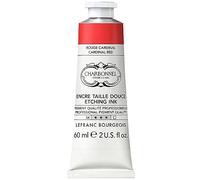 Lefranc Bourgeois Charbonnel, colori per stampa in rame, altamente pigmentati, eccellente resistenza alla luce, vegano, colori vivaci, resistente all'invecchiamento, tubo da 60 ml, rosso cardinale