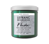 Lefranc Bourgeois Flashe 300496 - Pittura acrilica e vinile, altamente pigmentata, elastica, resistente alla luce, resistente all'invecchiamento, opaca, per interni ed esterni, vaso da 125 ml, verde