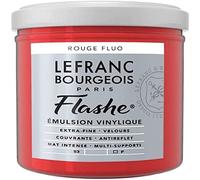 Lefranc Bourgeois Flashe - Colore, Vernice acrilica, Vinile, Rosso Fluo, 125ML