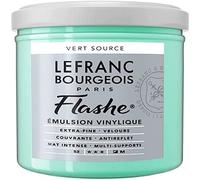 Lefranc Bourgeois Flashe 300651 - Pittura acrilica e vinile, altamente pigmentata, elastica, resistente alla luce, resistente all'invecchiamento, opaca, per interni ed esterni, vaso da 125 ml, verde