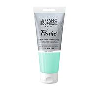 Lefranc Bourgeois Flashe 300652 - Pittura acrilica e vinile, altamente pigmentata, elastica, resistente alla luce, resistente all'invecchiamento, opaca, per interni ed esterni, tubo da 80 ml, verde sorgente
