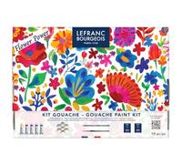 Lefranc Bourgeois Kit di Gouache Extra-Fine Linel - Flower Power, 10 pezzi