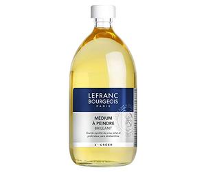 Lefranc Bourgeois LB ADDITIVO Olio 1L Medium per DIPINGERE INCOLORE FLACONE