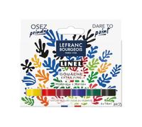 Lefranc Bourgeois Linel Gouache Extra Fine - Set Matisse, 6 × 14 ml | 302204 - Omaggio a Henri Matisse con 6 colori a guazzo Linel selezionati di qualità artistica