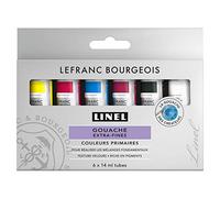 Lefranc Bourgeois Linel Tempera Fine - Set 6 Tubi da 14 ml - Colori Primari