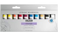 Lefranc Bourgeois Linel Tempera Fine - Set di 10 Tubi da 14 ml