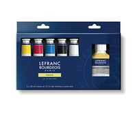 Set per Pittura Ad Olio 5 colori fine a Base Olio LEFRANC&BOURGE + medium arte