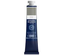 Lefranc Bourgeois - Pittura a olio fine di qualità, resistente alla luce e di consistenza uniforme, tubo da 200 ml, ideale per tele e tavole da pittura, Argento