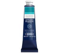 Lefranc Bourgeois - Pittura a olio fine di qualità, resistente alla luce e di consistenza uniforme, tubo da 40 ml, ideale per tele e tavole, Blu Turchese