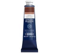 Lefranc Bourgeois - Pittura a olio fine di qualità, resistente alla luce e di consistenza uniforme, tubo da 40 ml, ideale per tele e tavole, Terra di Siena Tostata
