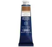 Lefranc Bourgeois 301791 Pittura a olio pregiata di ottima qualità, resistente alla luce e di consistenza uniforme, tubo da 40 ml, ideale per telai, tele, tavole da pittura - Terra Di Siena Cruda