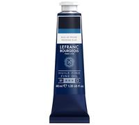 Lefranc Bourgeois 301772 Pittura a olio pregiata di ottima qualità, resistente alla luce e di consistenza uniforme, tubo da 40 ml, ideale per telai, tele, tavole da pittura - Blu Di Prussia