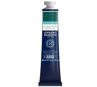Lefranc Bourgeois - Pittura a olio fine di qualità, resistente alla luce e di consistenza uniforme, tubo da 200 ml, ideale per tele e tavole da pittura, Tonalità Verde Smeraldo