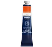 Lefranc Bourgeois - Pittura a olio fine di qualità, resistente alla luce e di consistenza uniforme, tubo da 200 ml, ideale per tele e tavole da pittura, Tonalità Arancio Cadmio