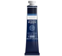 Lefranc Bourgeois - Pittura a olio fine di qualità, resistente alla luce e di consistenza uniforme, tubo da 200 ml, ideale per tele e tavole da pittura, Blu di Prussia