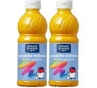 Lefranc Bourgeois SG Education CC 188002 Col And Co Redimix Gouache Vernice per poster, volume 500 ml, giallo brillante (Confezione da 2)