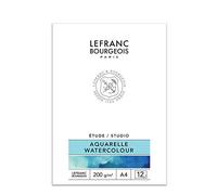 Lefranc Bourgeois Studio Carta Acquarello 200 g - Blocco A4-12 Fogli