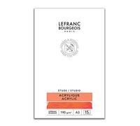 Lefranc Bourgeois Studio Carta Acrilico 190 g - Blocco A4-15 Fogli