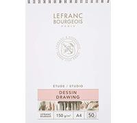 Lefranc Bourgeois Studio Carta da Disegno 150 g - Blocco a Spirale A4-50 Fogli