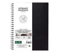 Lefranc Bourgeois Studio Taccuino a Spirale 110 g - A5-80 Fogli, Bianco