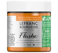 Lefranc & Bourgeois Vinilico Extra-Fine Flashe Bio - Barattolo in plastica riciclata 75ml, Arancione Senza Cadmio