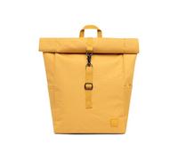 Lefrik - Zaino Casual Roll Mini - Maggiore comfort - 2 posizioni, 2 diverse misure - Tessuto riciclato al 100% - Eco Friendly - Per laptop da 13 pollici, Giallo senape, M
