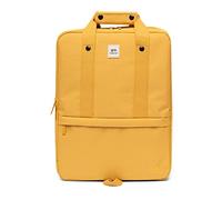 Lefrik - Zaino Smart Daily - Bilanciamento tra Funzionalità e Moda - Tessuto riciclato al 100% - Eco Friendly, Giallo senape, M