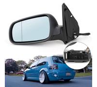 Left Hand Side Door Wing Mirror Heated Electric Primed Per VW Golf Mk4 97-04 T0