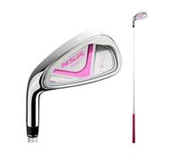 Left Handed Youth Golf Club Set 7 o 9 Iron Lightweight Graphite Shaft Regular Flex Include Palla e Tee per Bambini Ragazze Ragazzi Principianti All'aperto Pratica Sviluppo di abilità Divertimento