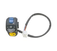 Left handlebar switch unit: indicators, high beam, low beam, horn