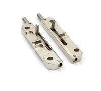 Left MX02 - Chiavistello telescopico per cerniera di distribuzione della porta dell'armadio elettrico, chiavistello della porta, 1 pezzo (Nickel plating left)