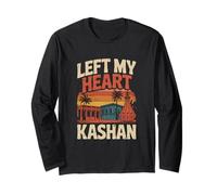 Left My Heart Kashan Vintage Style Maglia a Manica