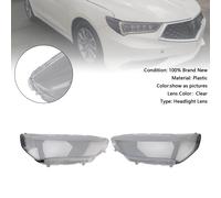 Left+Right Headlight Lens HeadLamp Cover Shell Per Acura TLX 2018-2020 T0