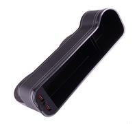 Left Side Car Seat Gap Filler Storage Box Organizer Pocket Cup Holder Dual USB